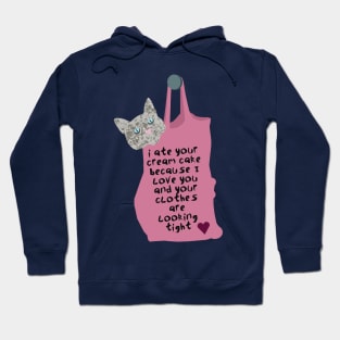 Cat in a Bag Valentine Hoodie